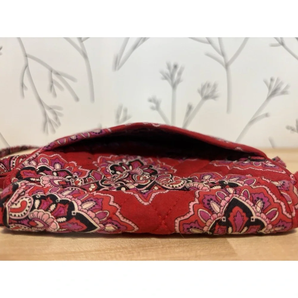 Vera Bradley Frankly Scarlet Pattern Mini Crossbody